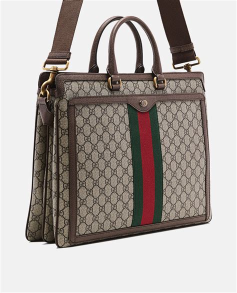 gucci briefcase brown